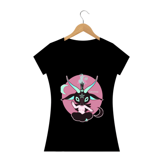 Camiseta Feminina Baby Baphomet