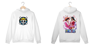 Nome do produto MOLETOM NOVA SKIN PRIME CANGURU - ONE PIECE LOVE