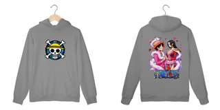 Nome do produto MOLETOM NOVA SKIN PRIME CANGURU - ONE PIECE LOVE