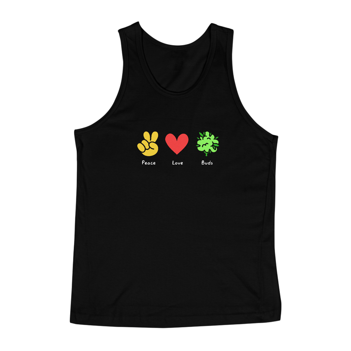Nome do produto: Peace Love Buds - Regata Naturalmente
