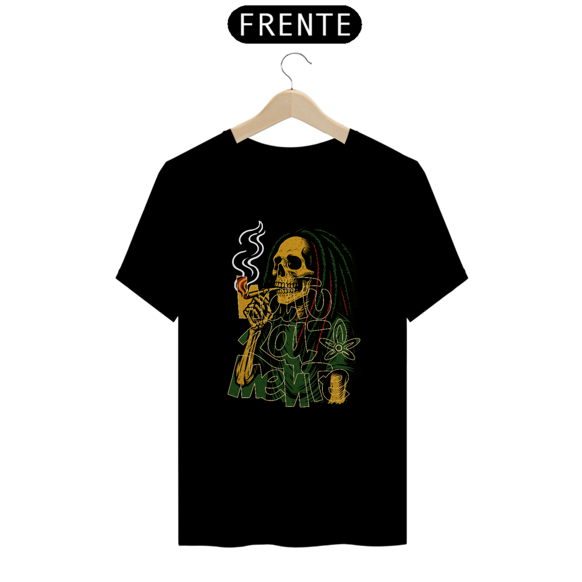 Nome do produto: Esqueleto Bob - Camiseta Naturalmente