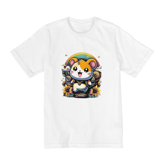 Camisa  - 10 a 14 anos - Hamtaro Nostalgia