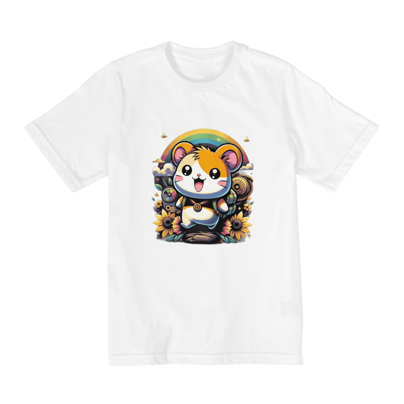 Camisa - 2 a 8 anos - Hamtaro Escolar
