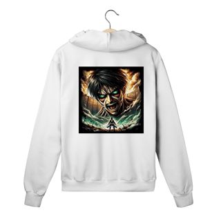 Nome do produto Moletom com Zíper - Eren Tatakae