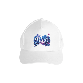 Nome do produto Boné Americano com tela (TRUCKER) - BLUE
