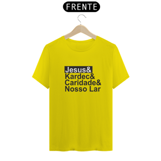 Nome do produto Camiseta Jesus & Kardec & Caridade & Nosso Lar