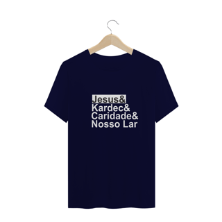 Nome do produto Camiseta Espírita Plus Size Jesus e Cia