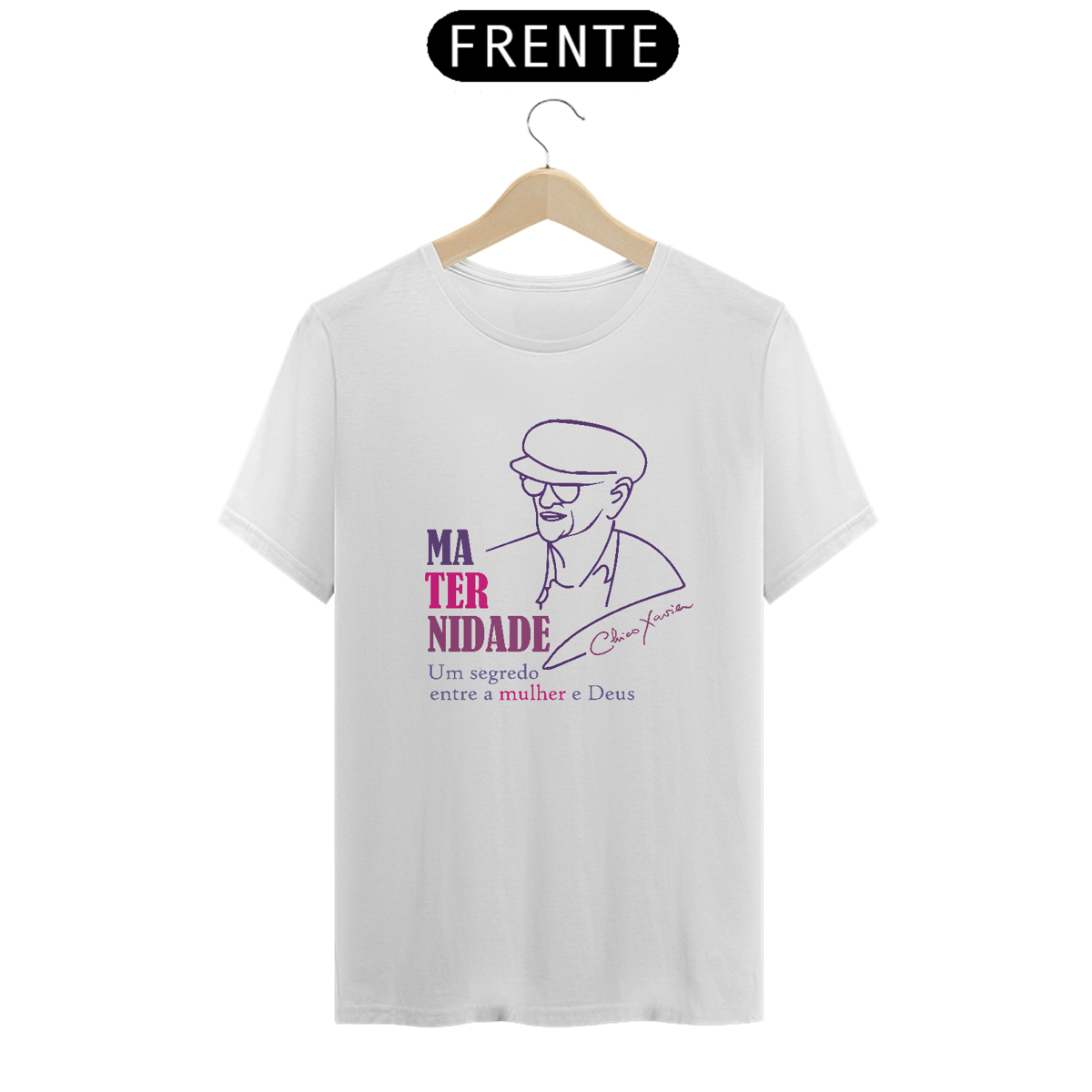 Nome do produto: Camiseta Espirita Maternidade Chico