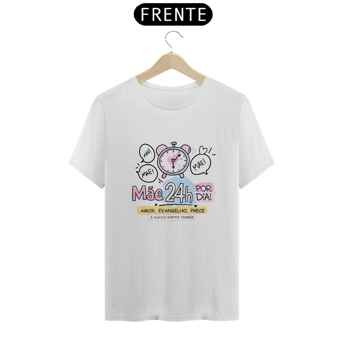 Nome do produto: Camiseta Espirita Mãe 24h
