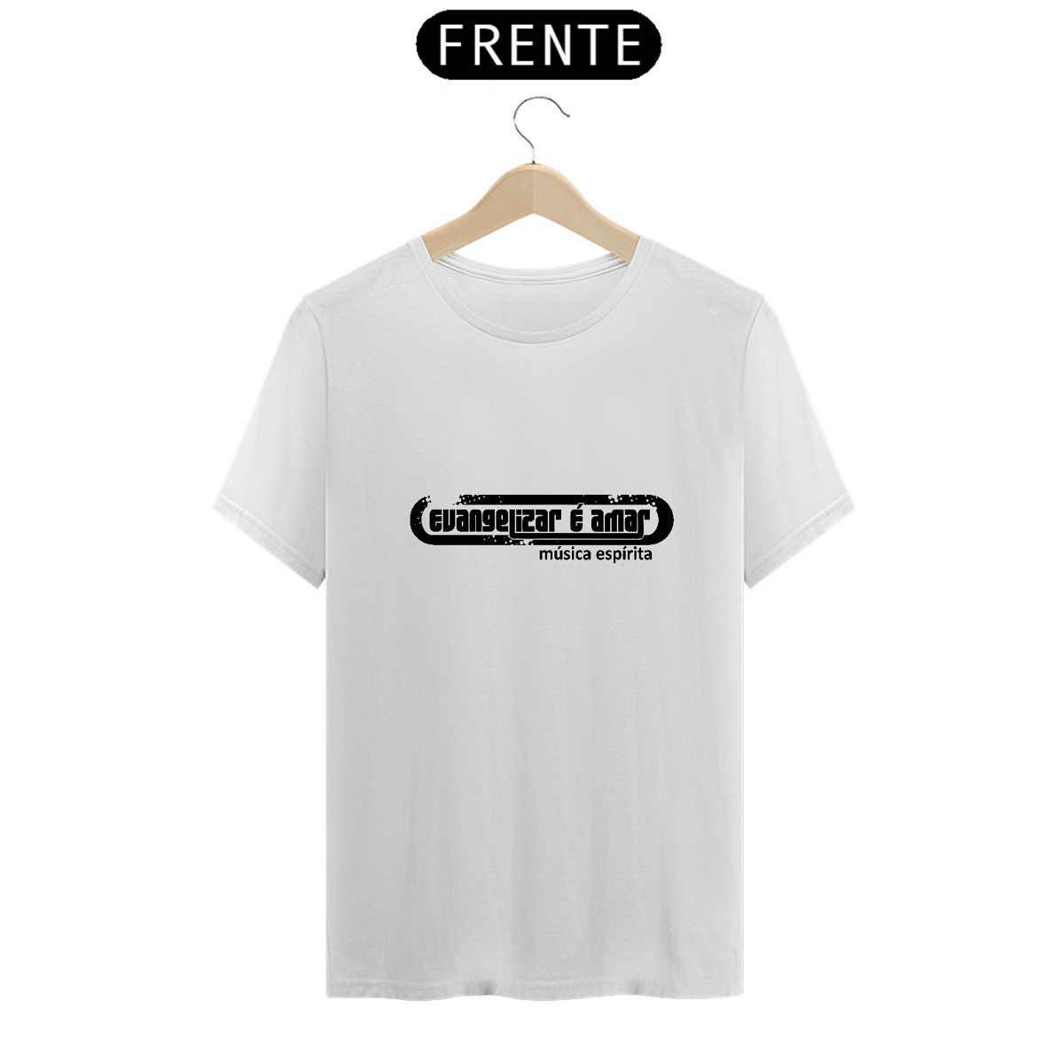 Nome do produto: Camiseta Espírita Evangelizar é Amar