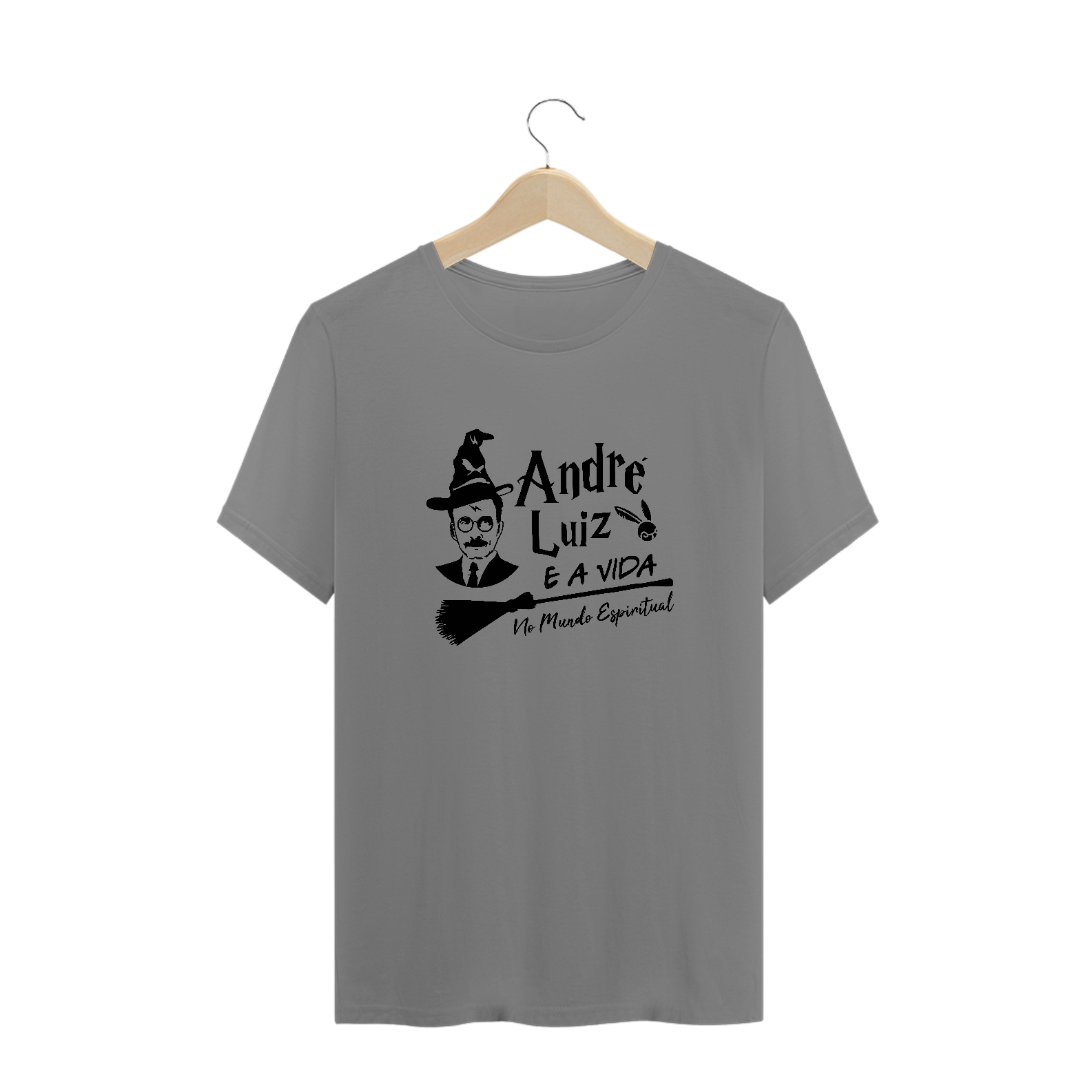 Camiseta Espírita Plus Size André Luiz e A Vida no Mundo Espiritual