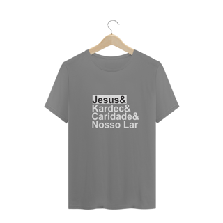 Nome do produto Camiseta Espírita Plus Size Jesus e Cia