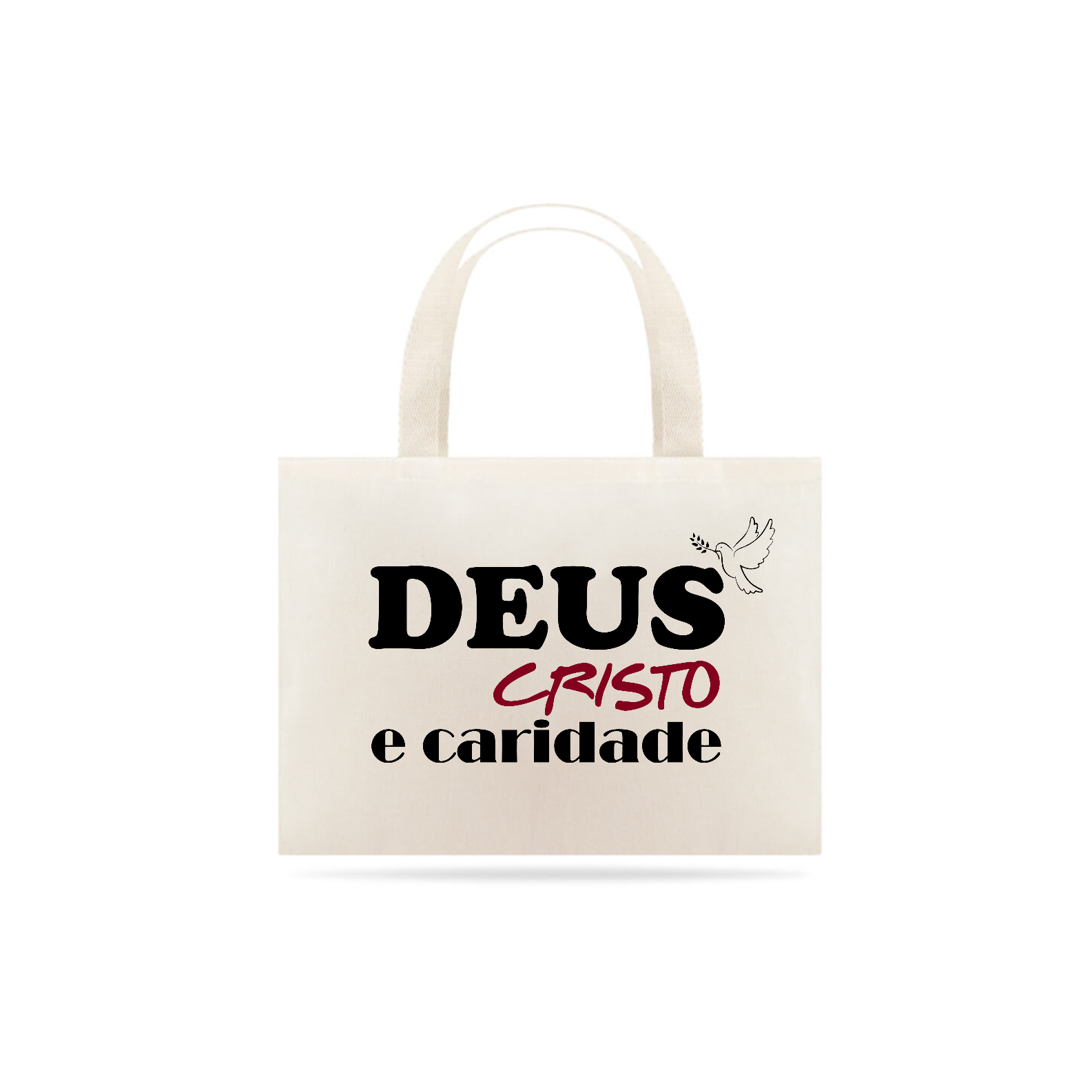 Eco Bag Grande Deus Cristo e Caridade