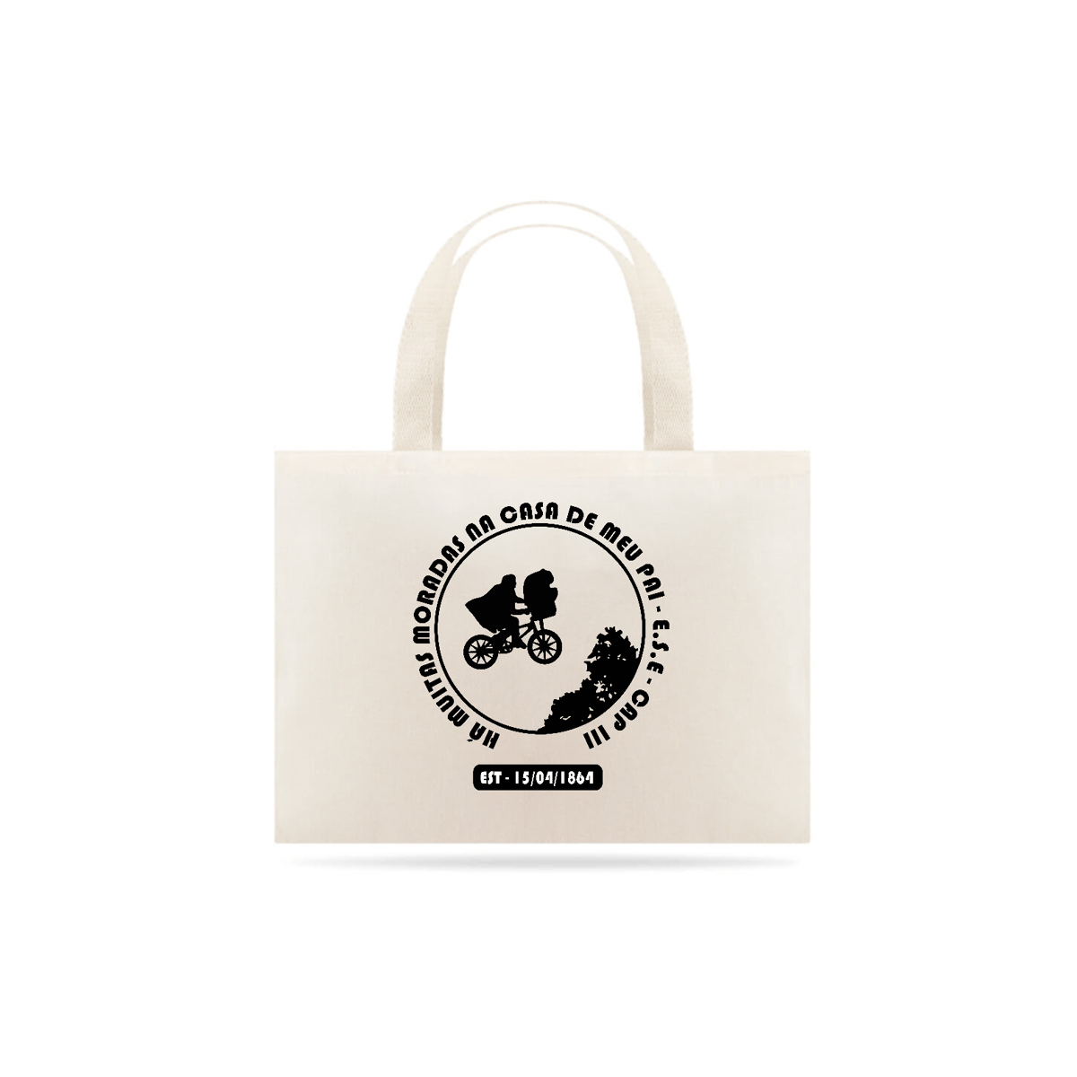 Nome do produto: Eco Bag Grande ET Há Muitas Moradas