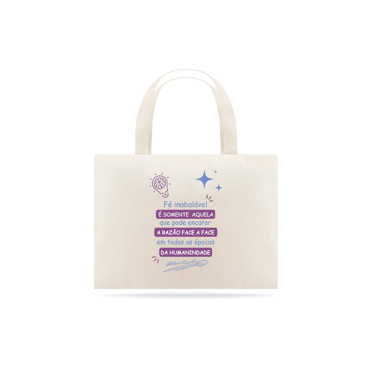 Nome do produto: Ecobag Espírita Fé Inabalável