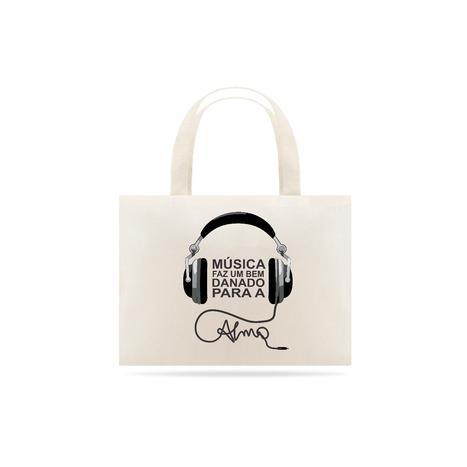 Ecobag Grande Musica Faz Bem pra Alma