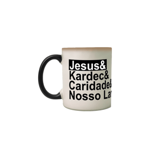 Caneca Mágica  Jesus e Kardec e Caridade e Nosso Lar