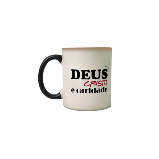 Nome do produto Caneca Mágica Deus Cristo e Caridade