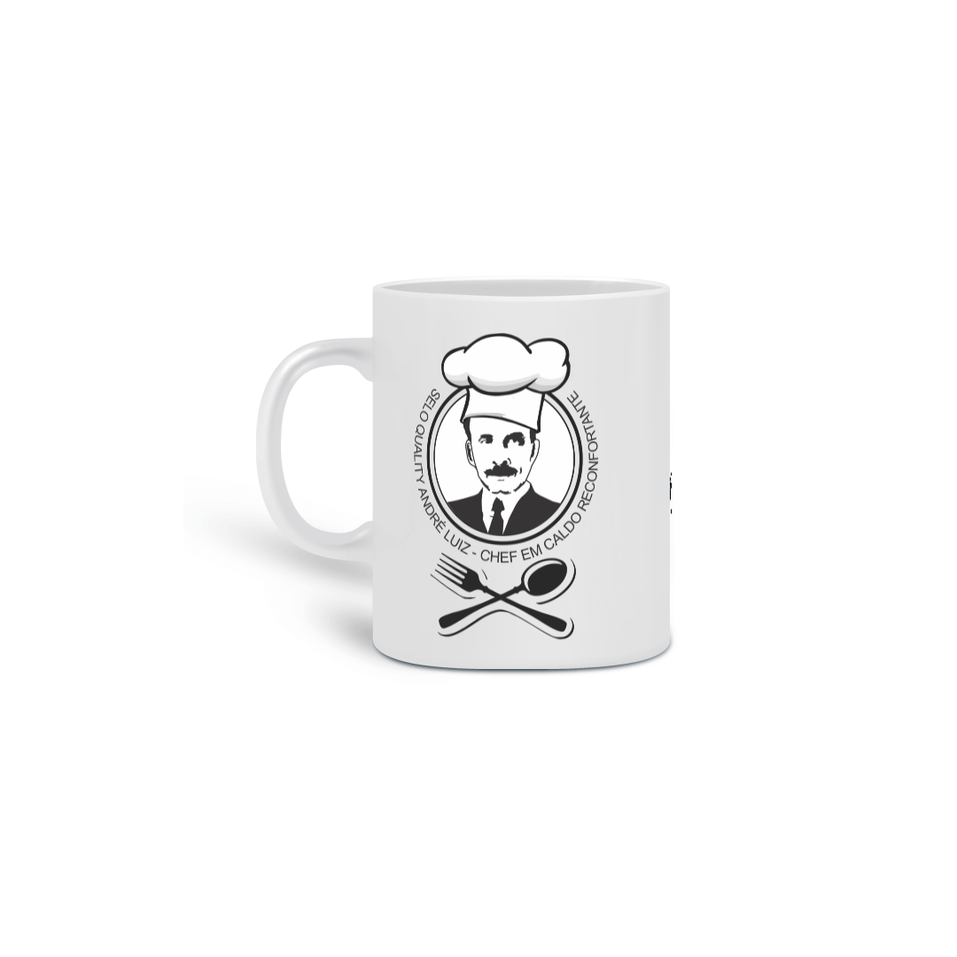 Nome do produto: Caneca Espírita Chef André Luiz