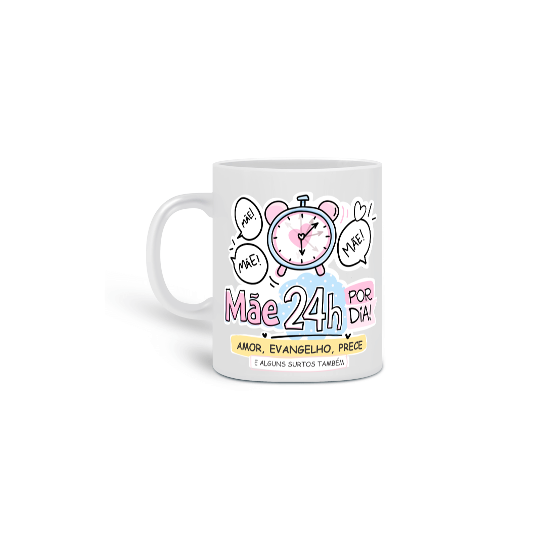 Nome do produto: Caneca Espírita Mãe 24h