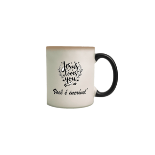 Nome do produto Caneca Mágica  Jesus e Kardec e Caridade e Nosso Lar