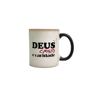 Nome do produto Caneca Mágica Deus Cristo e Caridade