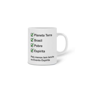 Nome do produto Caneca Espírita Check List
