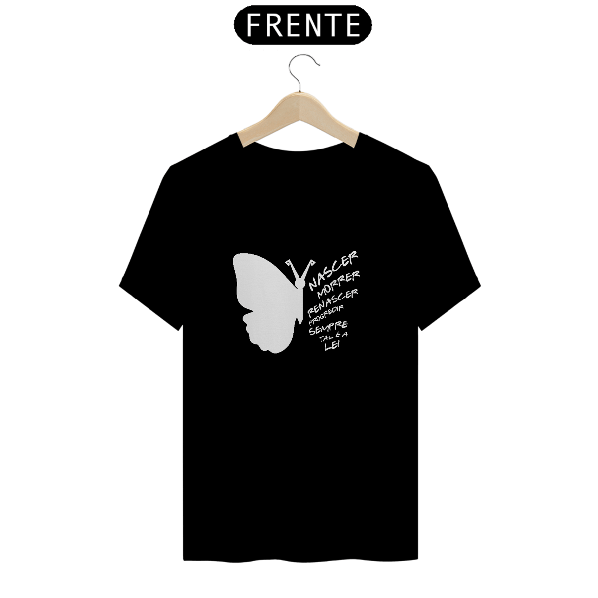 Nome do produto: Camiseta Borboleta Nascer e Renascer