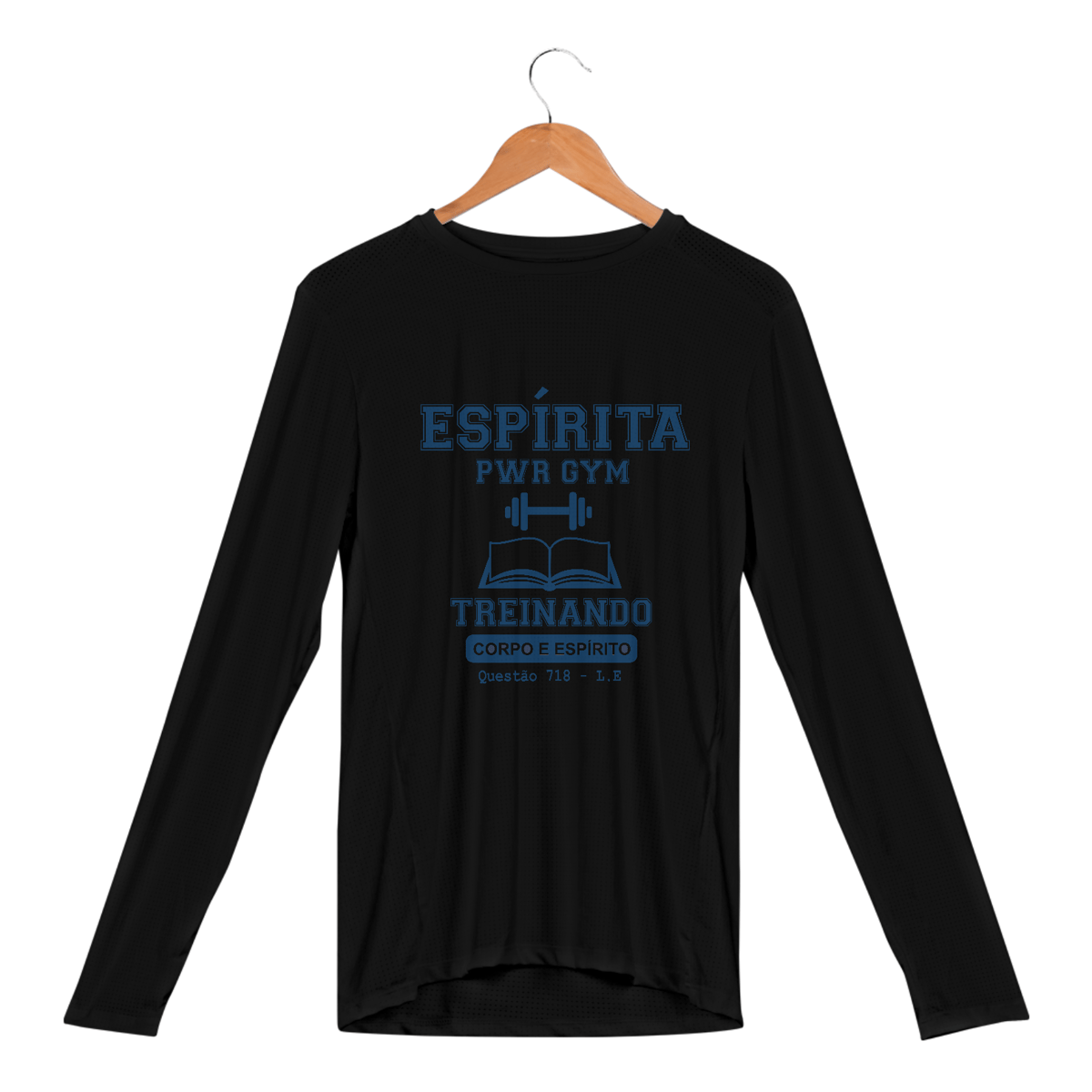 Nome do produto: Camiseta ML Espírita PWR GYM Dry Fit 