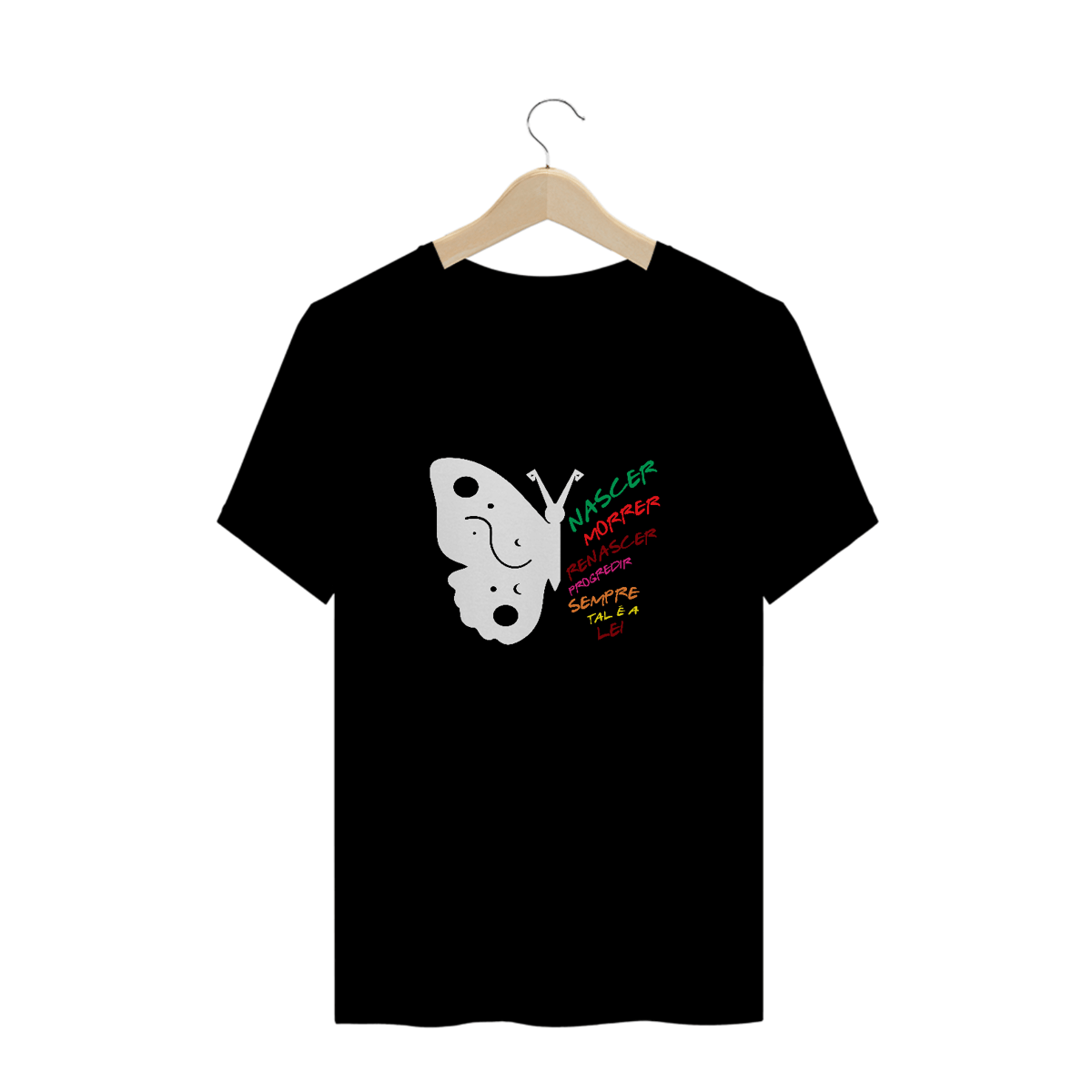Nome do produto: Camiseta Espírita Plus Size Borboleta
