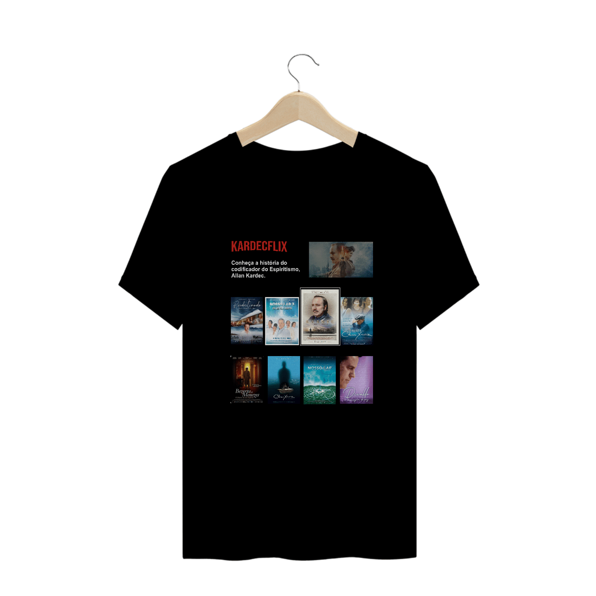 Nome do produto: Camiseta Espírita Plus Size Kardecflix