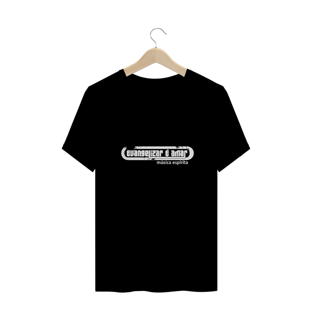 Nome do produto: Camiseta Espírita Plus Size Evangelizar é Amar
