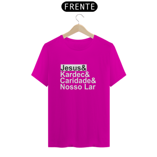 Nome do produto Camiseta Jesus & Kardec & Caridade & Nosso Lar