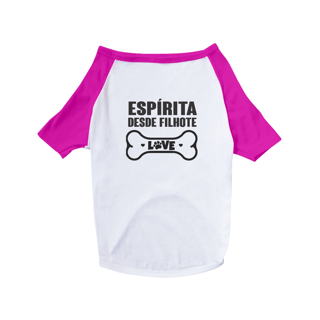 Nome do produto Camisa Pet Dog Espírita Desde Filhote