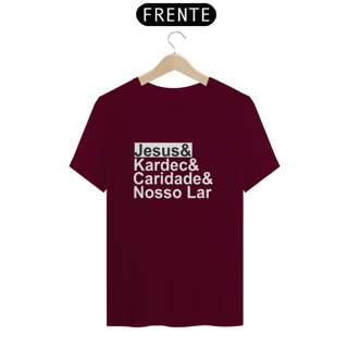 Nome do produto Camiseta Jesus & Kardec & Caridade & Nosso Lar