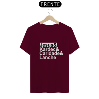 Nome do produto Camiseta Espírita Jesus Kardec Caridade e Lanche