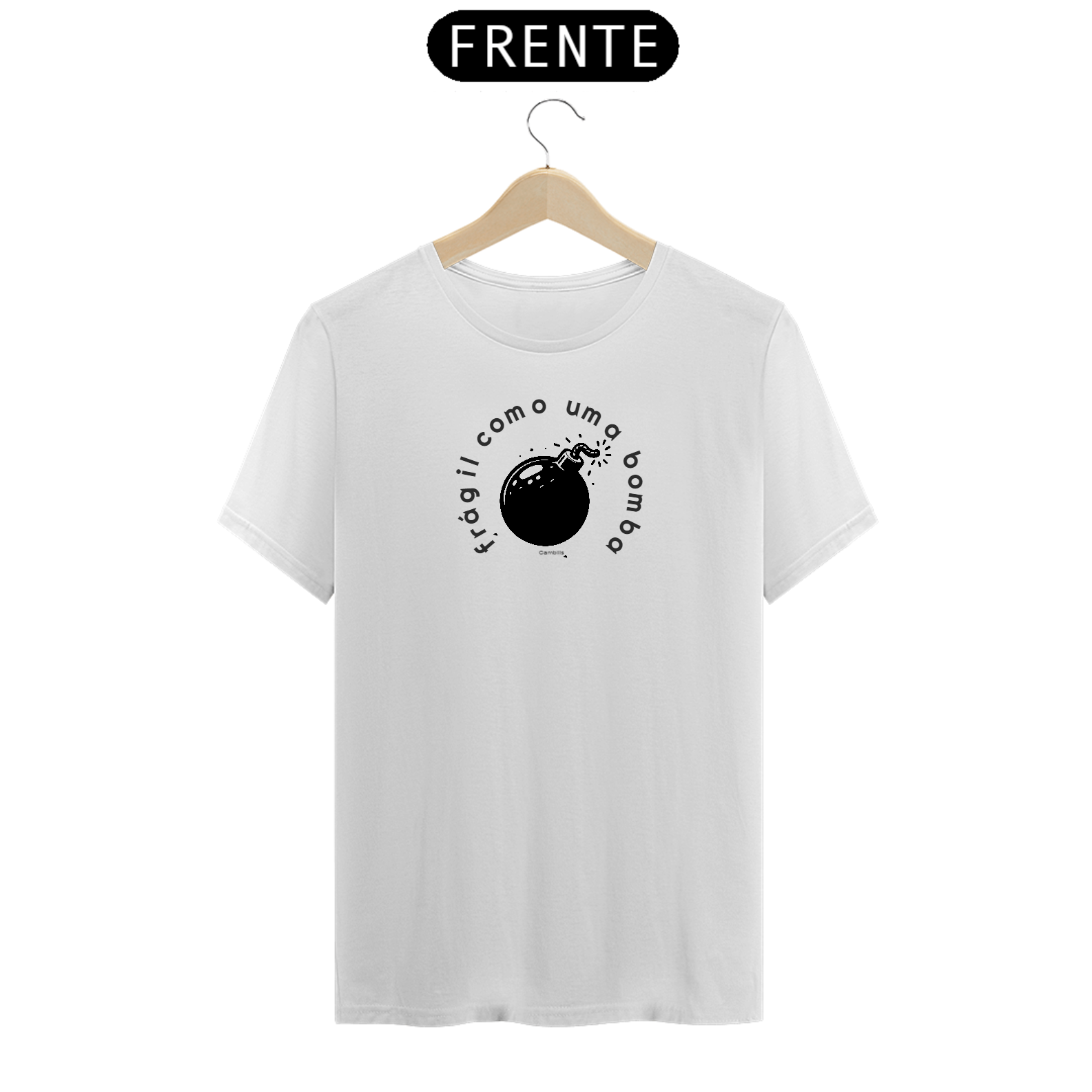 Camiseta frágil como bomba