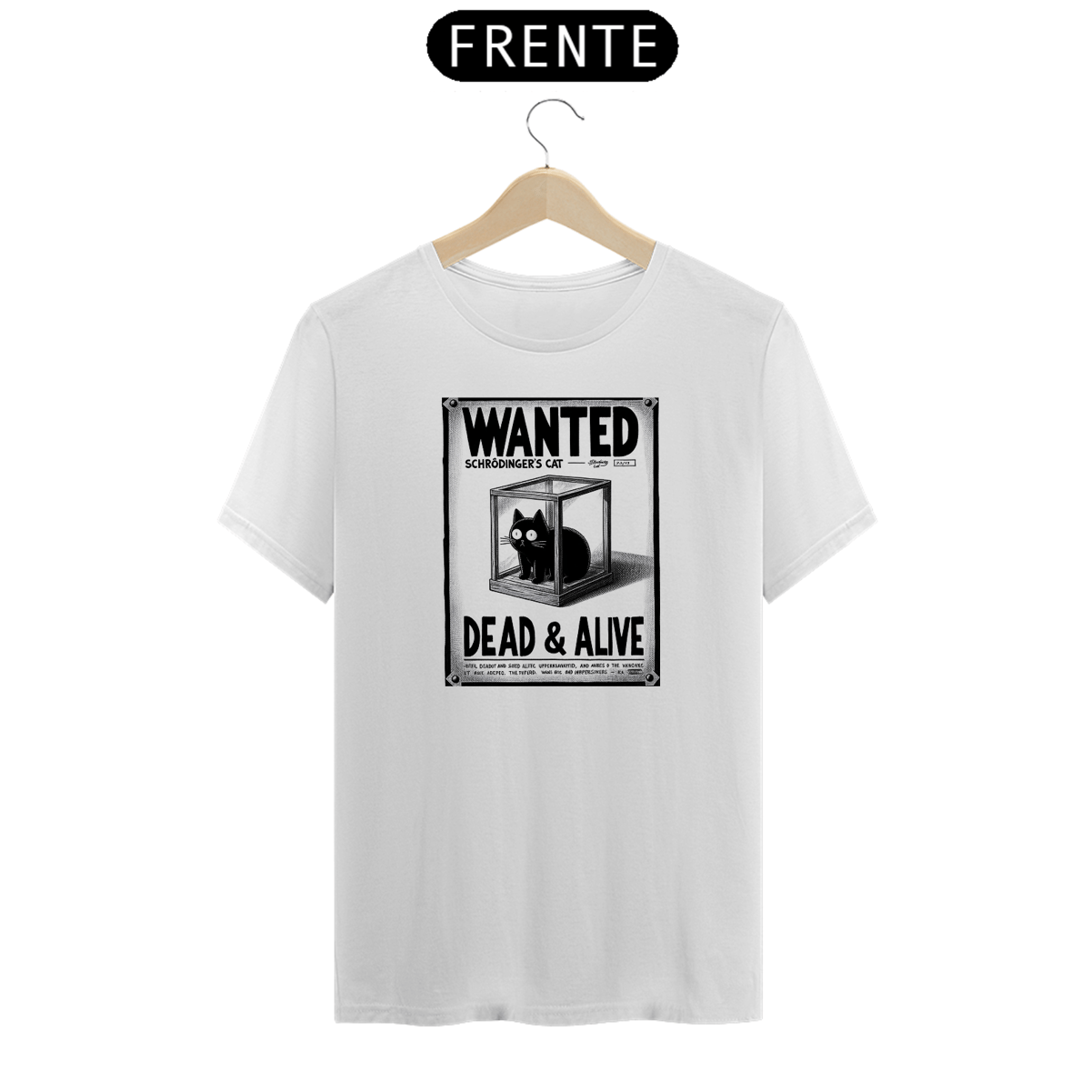 Nome do produto: Camiseta Gato Schrodinger
