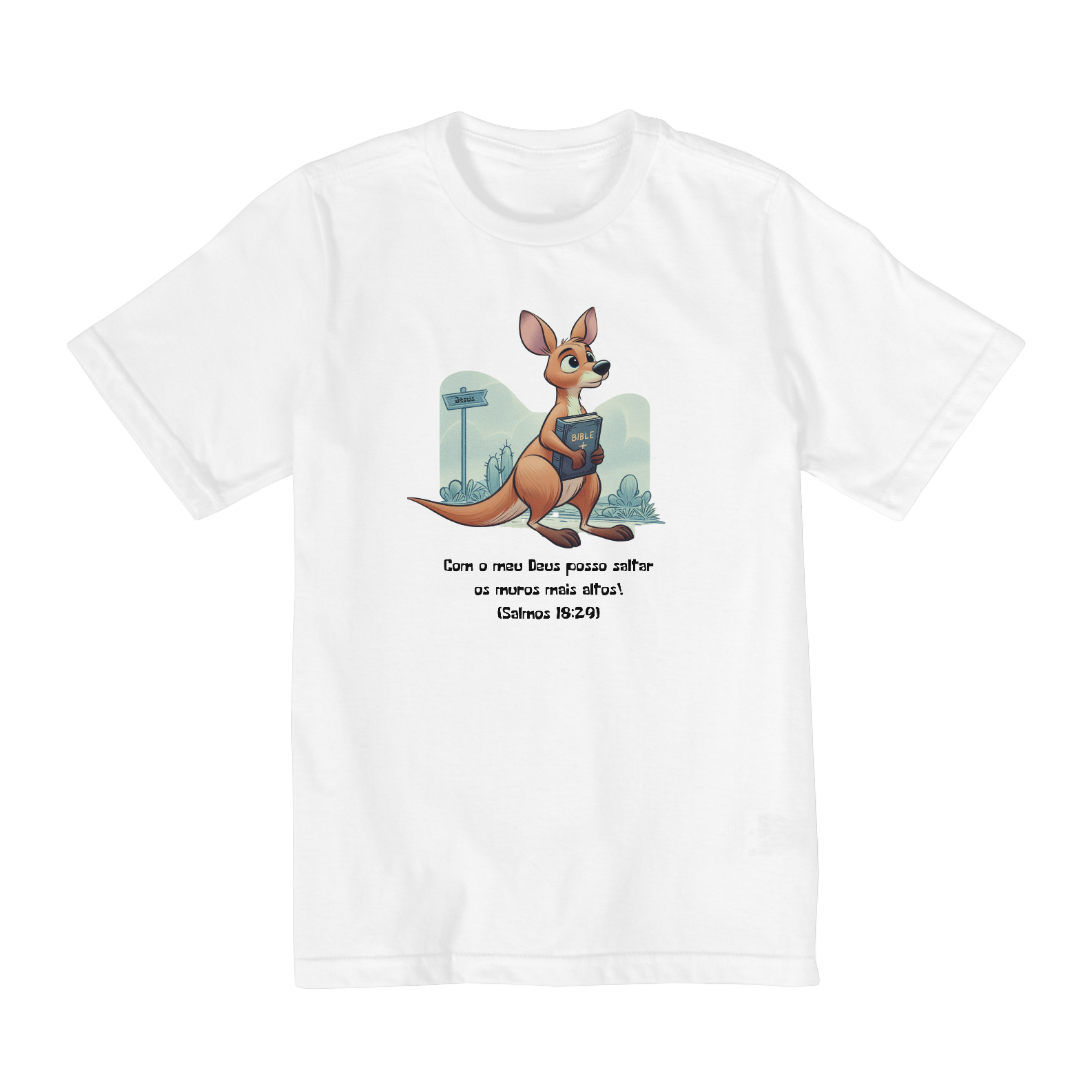 T-SHIRT INFANTIL (2 A 8) - SALMOS 18:29