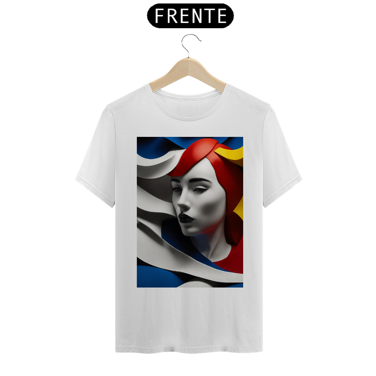 Camiseta art style face