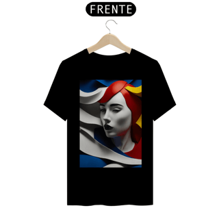 Nome do produto Camiseta art style face