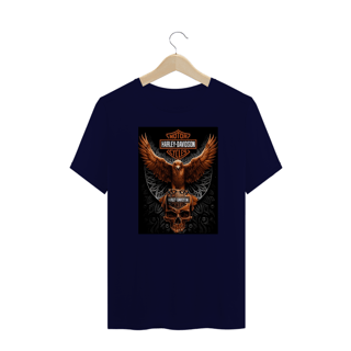 Nome do produto Camisetas Plus Size Harley Águia Dourada