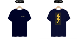 Nome do produto Camisetas Zoomp Raio Frente Costas