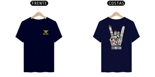 Nome do produto Camisetas Hang Loose Rock Frente  Costas