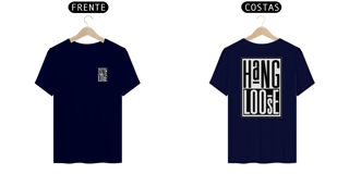 Nome do produto Camisetas Hang Loose Pret Branca Frente Costas