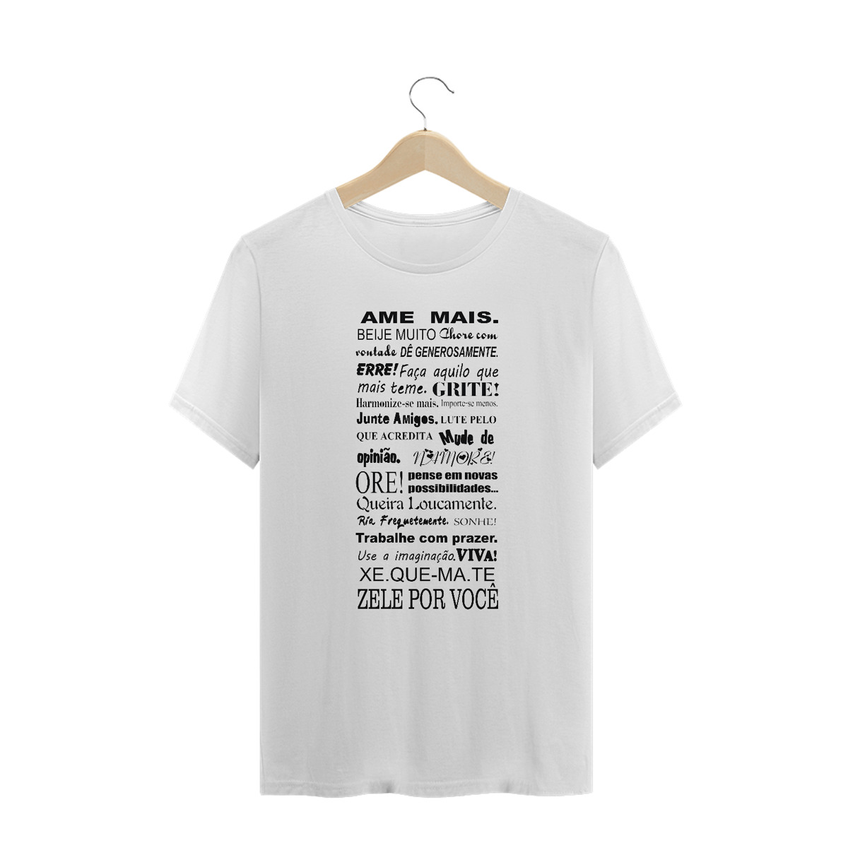 Nome do produto: Camisetas Plus Size Ame Mais