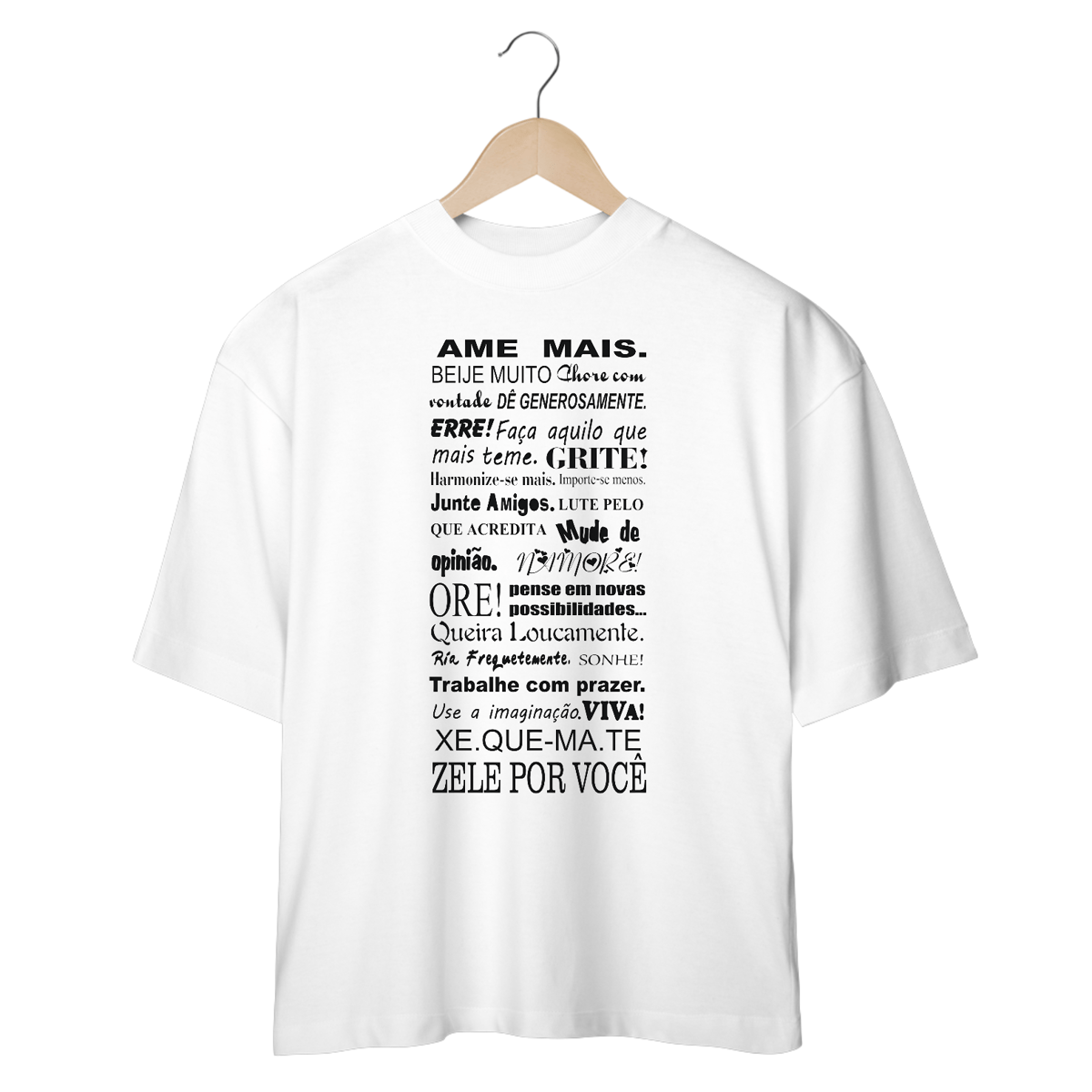 Nome do produto: Camisetas Oversized Ame Mais