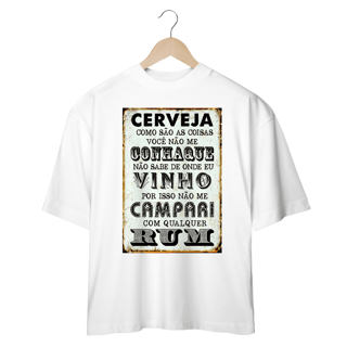 Nome do produto Camisetas Oversized Cerveja