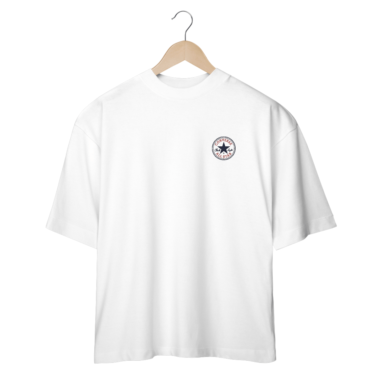 Nome do produto: Camisetas Oversized Converse MInimalista