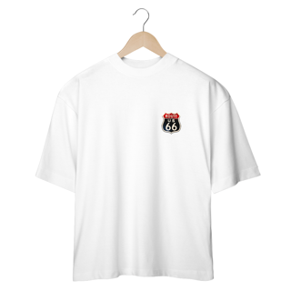 Nome do produto Camisetas Oversized Route 66 Minimalista
